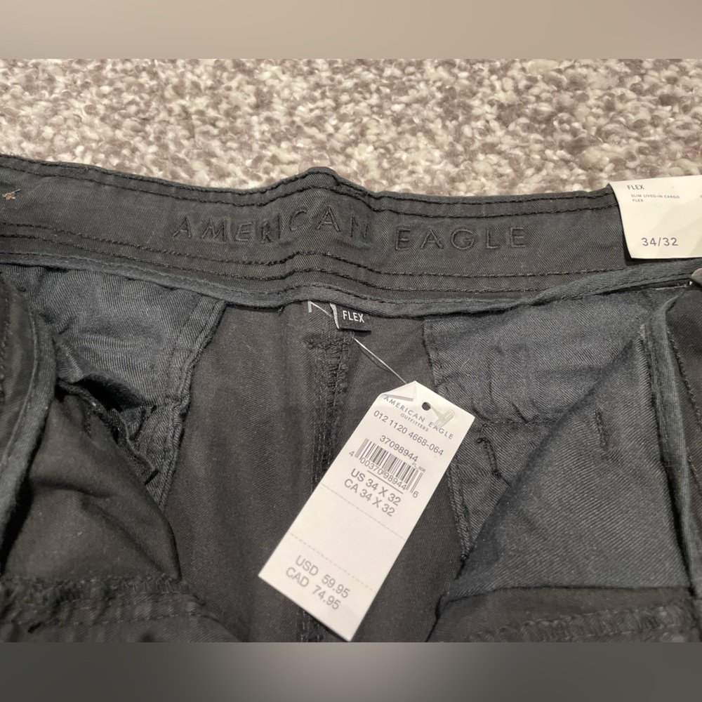 American Eagle Outfitters Black Cargo Pant - Picture 5 of 11